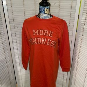 “More Kindness”-Wonder Nation Sweatshirt Dress (Girls)